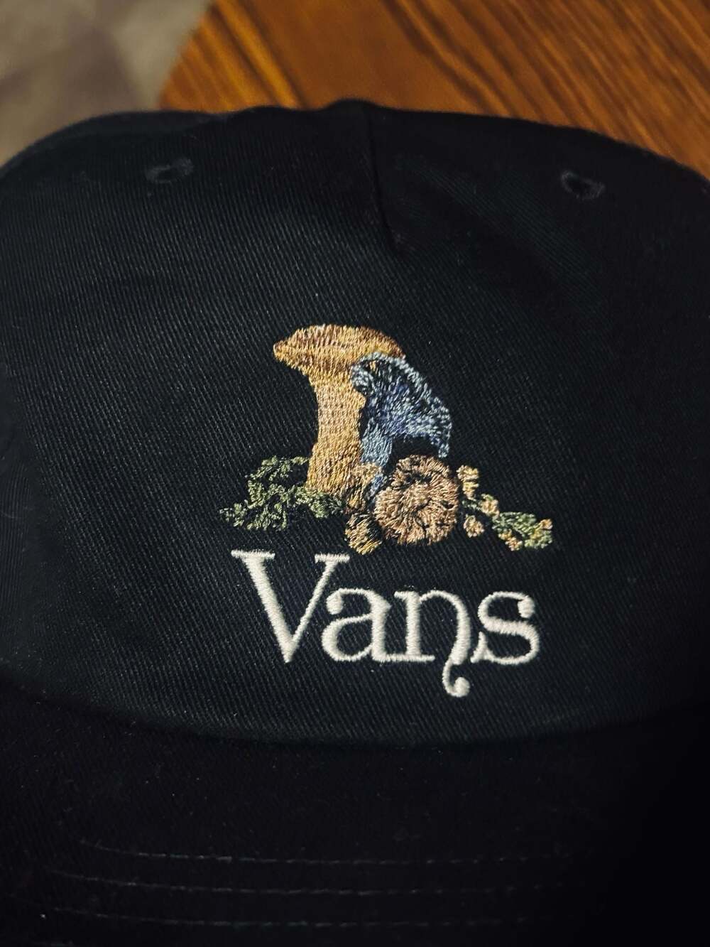 Vans Trippy Shallow Unstructured Snapback Hat with Mushroom Embroidery